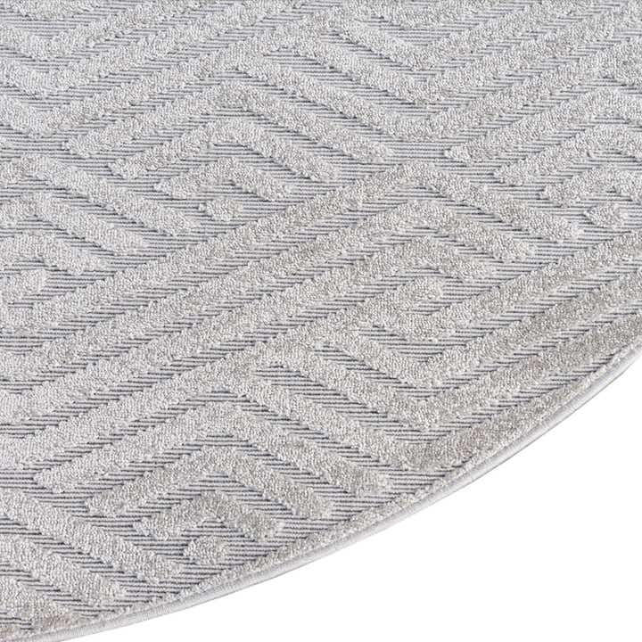8' x 8' Easy-Clean Sabrina Soto Hudson Indoor / Outdoor Round Rug