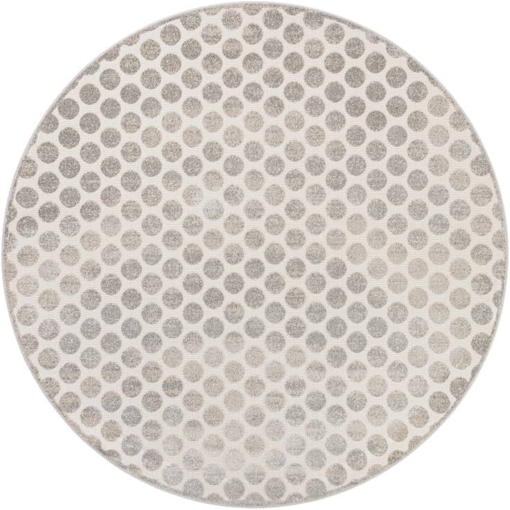 Detail image of 10' x 10' Easy-Clean Sabrina Soto Indoor / Outdoor Round Rug