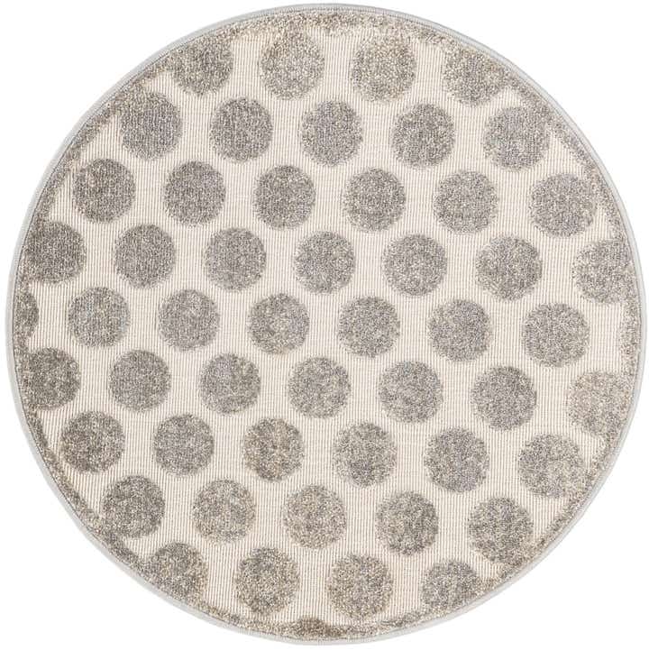 3' x 3' Easy-Clean Sabrina Soto Indoor / Outdoor Round Rug