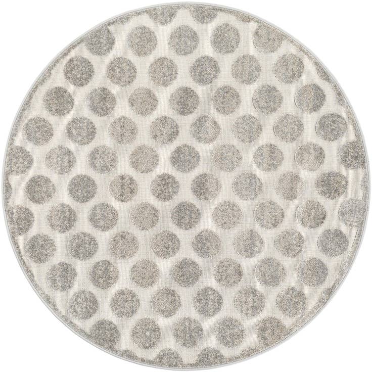 Detail image of 5' x 5' Easy-Clean Sabrina Soto Indoor / Outdoor Round Rug