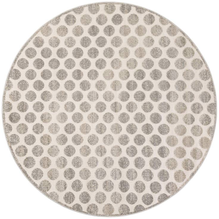 Detail image of 7' 10 x 7' 10 Easy-Clean Sabrina Soto Indoor / Outdoor Round Rug
