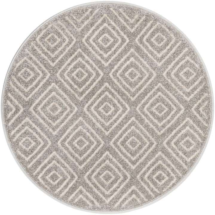 3' x 3' Easy-Clean Sabrina Soto Indoor / Outdoor Round Rug