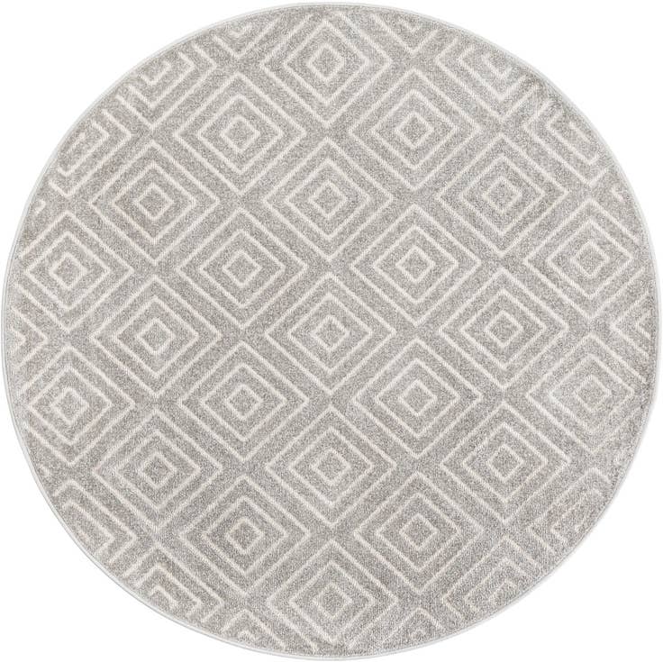 Detail image of 5' x 5' Easy-Clean Sabrina Soto Indoor / Outdoor Round Rug