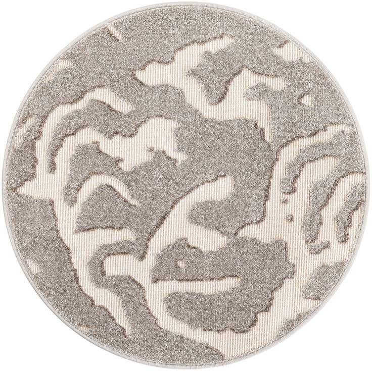 Detail image of 3' x 3' Easy-Clean Sabrina Soto Indoor / Outdoor Round Rug