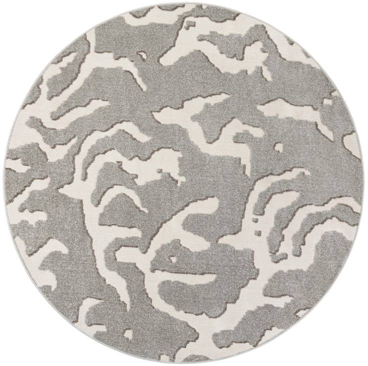 Detail image of 7' 10 x 7' 10 Easy-Clean Sabrina Soto Indoor / Outdoor Round Rug