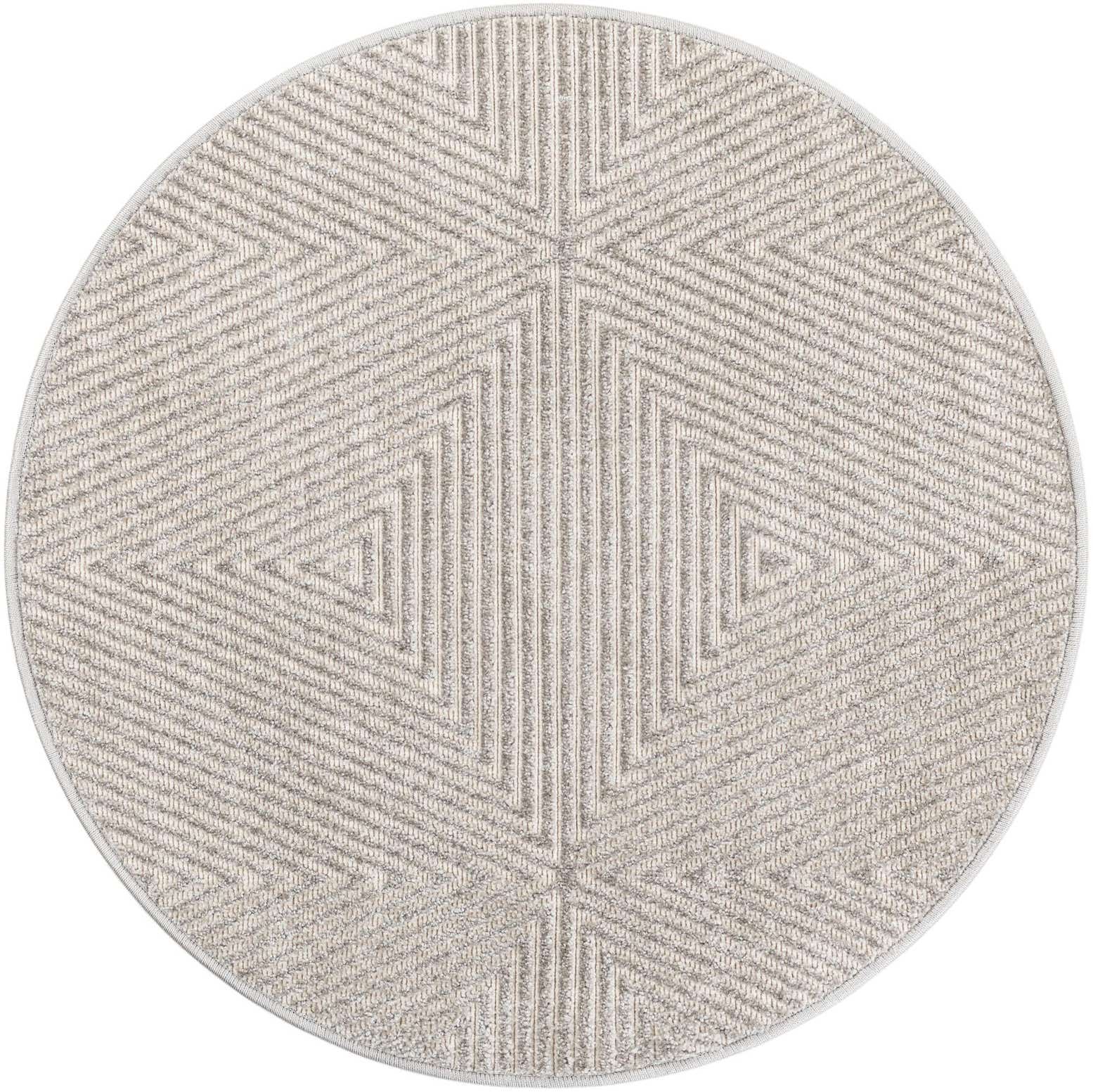 3' x 3' Easy-Clean Sabrina Soto Indoor / Outdoor Round Rug