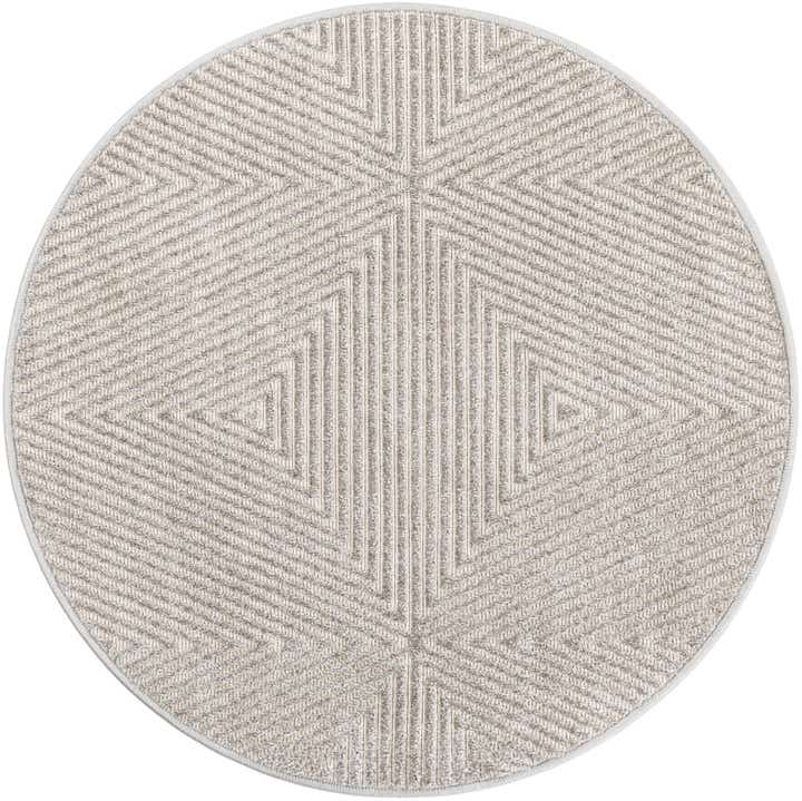 3' x 3' Easy-Clean Sabrina Soto Indoor / Outdoor Round Rug