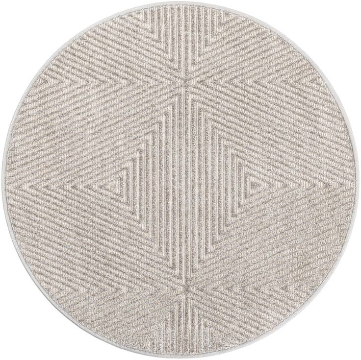 Detail image of 3' x 3' Easy-Clean Sabrina Soto Indoor / Outdoor Round Rug