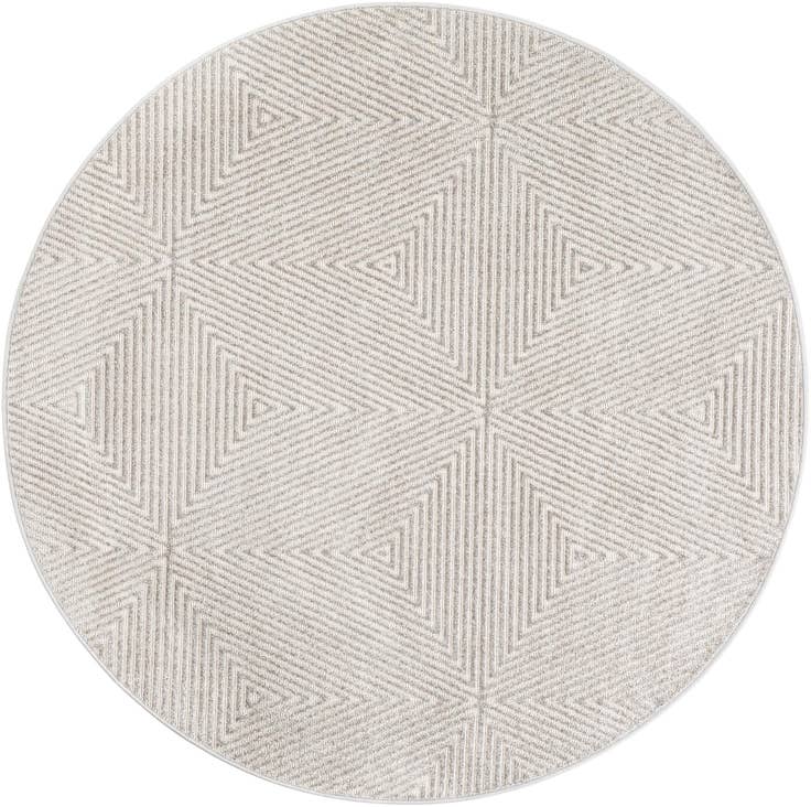 Detail image of 5' x 5' Easy-Clean Sabrina Soto Indoor / Outdoor Round Rug