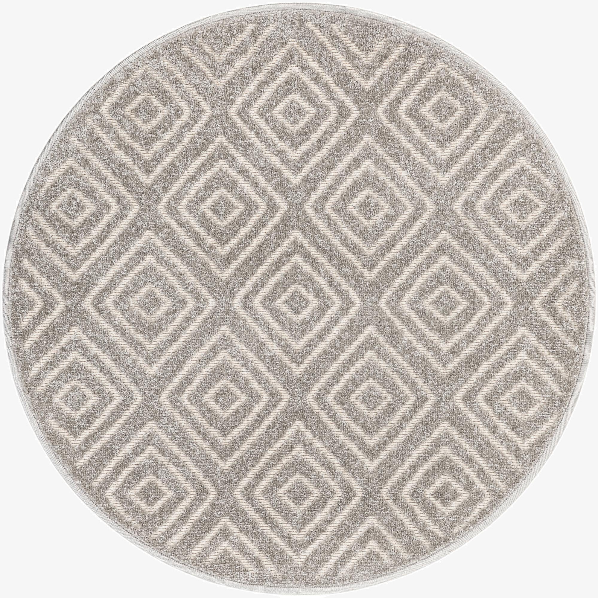 3' x 3'  Washable Sabrina Soto Indoor / Outdoor Round Rug