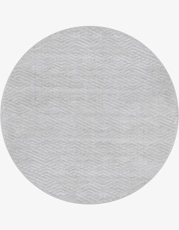 8' x 8' Easy-Clean Sabrina Soto Hudson Indoor / Outdoor Round Rug