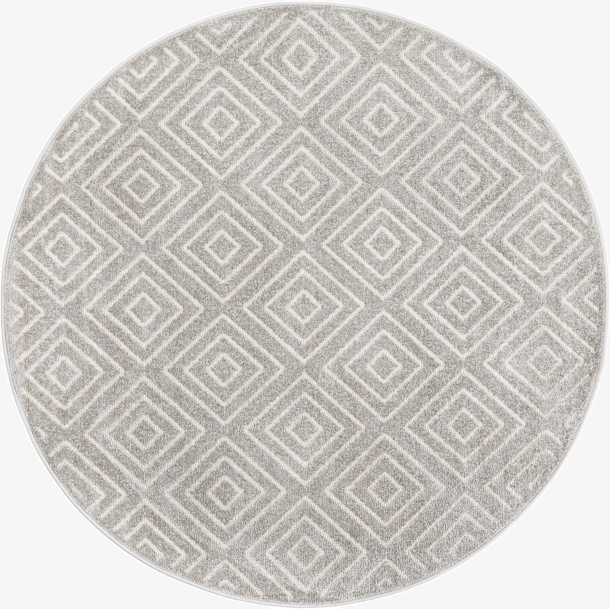 Primary image 5' x 5'  Washable Sabrina Soto Indoor / Outdoor Round Rug