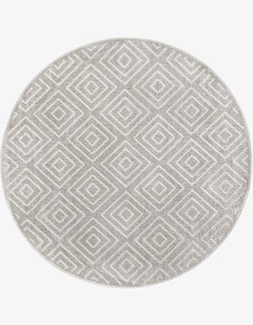 5' x 5' Easy-Clean Sabrina Soto Indoor / Outdoor Round Rug