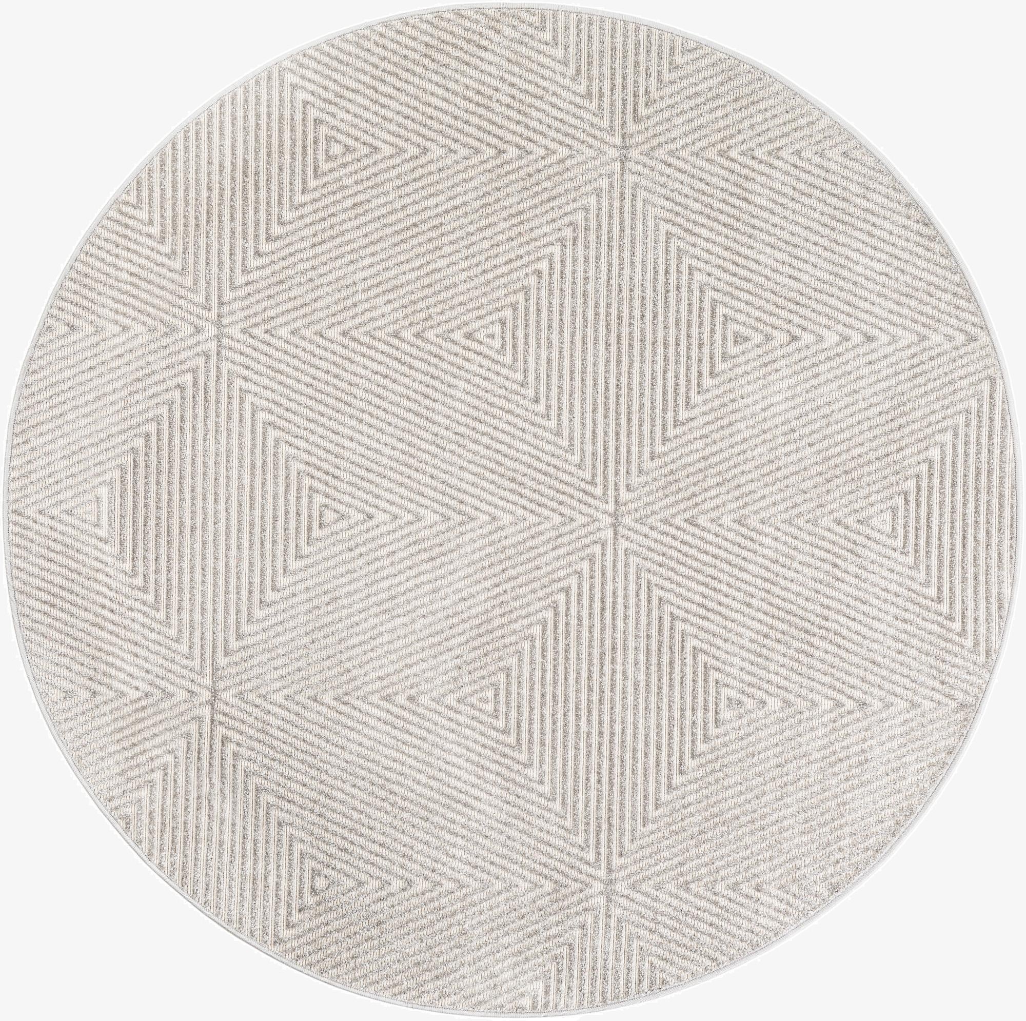 5' x 5'  Washable Sabrina Soto Indoor / Outdoor Round Rug