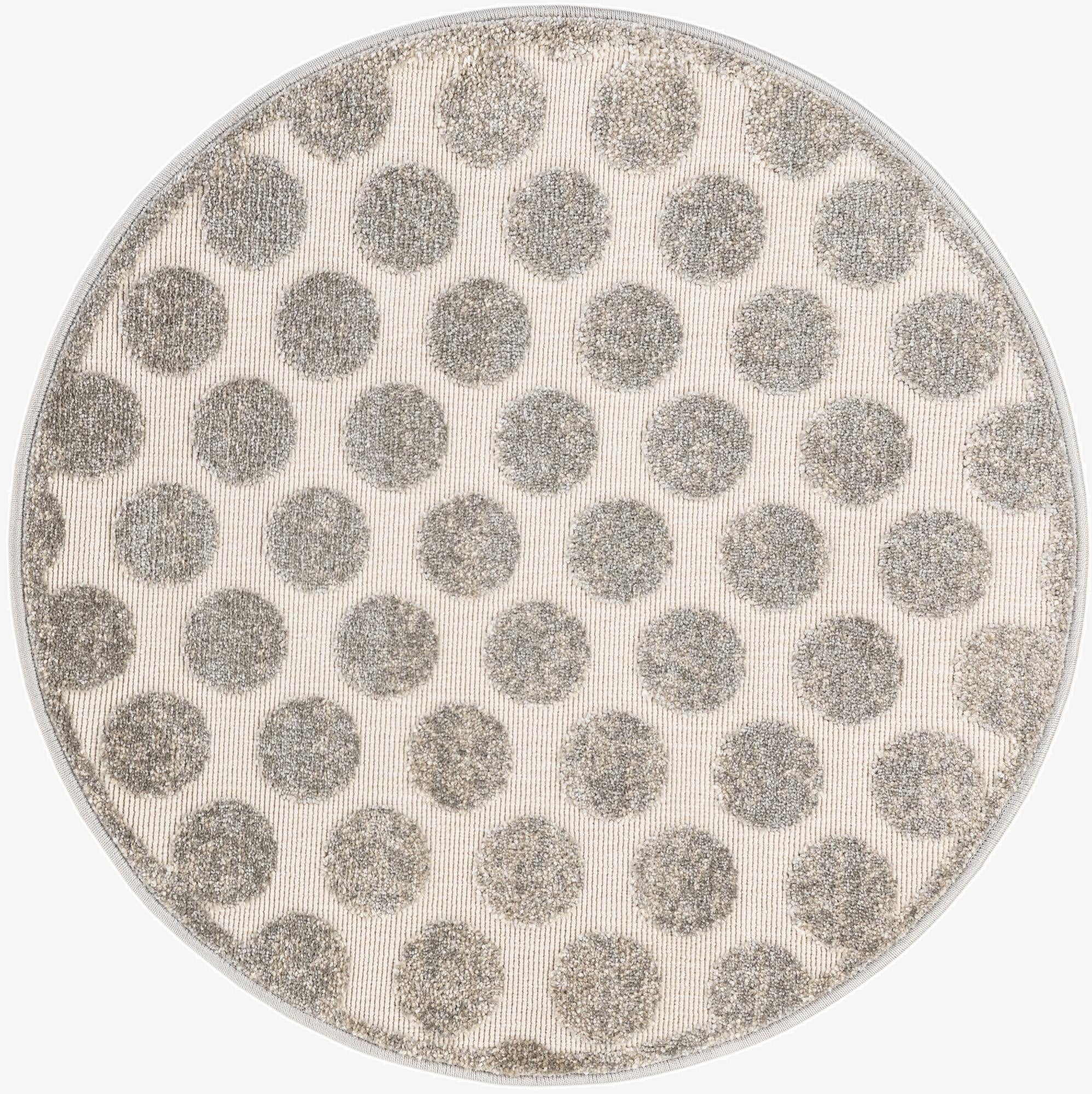 3' x 3'  Washable Sabrina Soto Indoor / Outdoor Round Rug