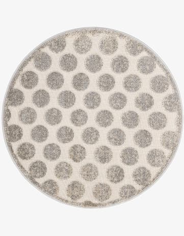 3' x 3' Easy-Clean Sabrina Soto Indoor / Outdoor Round Rug
