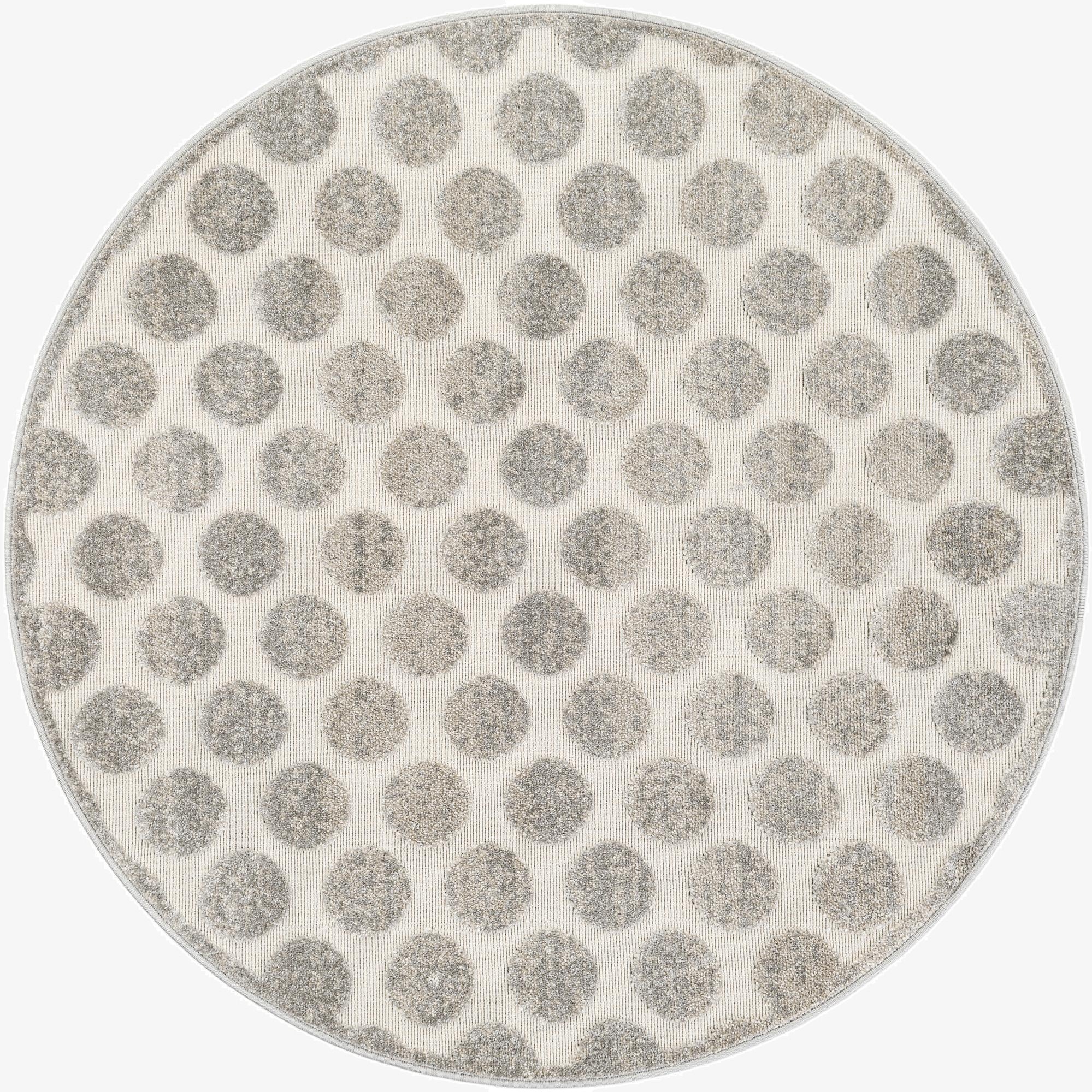 5' x 5'  Washable Sabrina Soto Indoor / Outdoor Round Rug