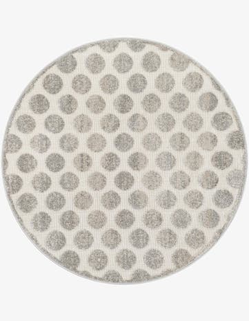 5' x 5' Easy-Clean Sabrina Soto Indoor / Outdoor Round Rug