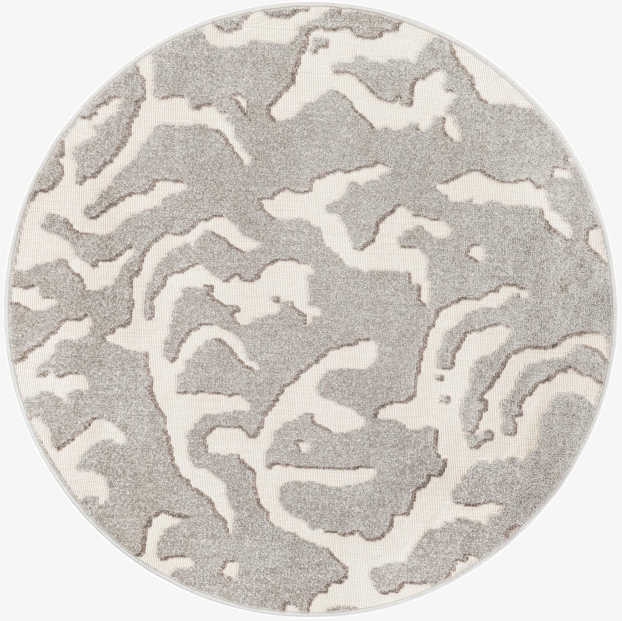 5' x 5'  Washable Sabrina Soto Indoor / Outdoor Round Rug