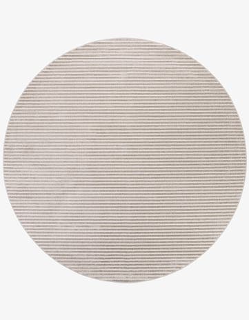 Gray Easy-Clean Sabrina Soto Indoor / Outdoor Round Rug
