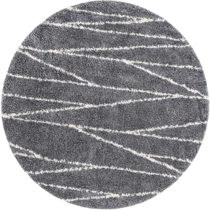 7' x 7' Serenity Shag Round Rug