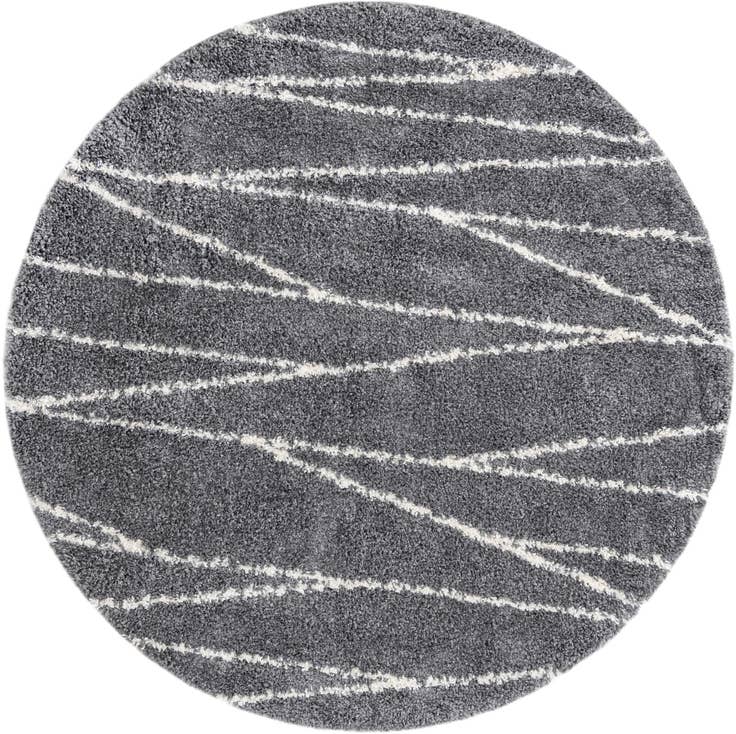 Detail image of 7' x 7' Serenity Shag Round Rug