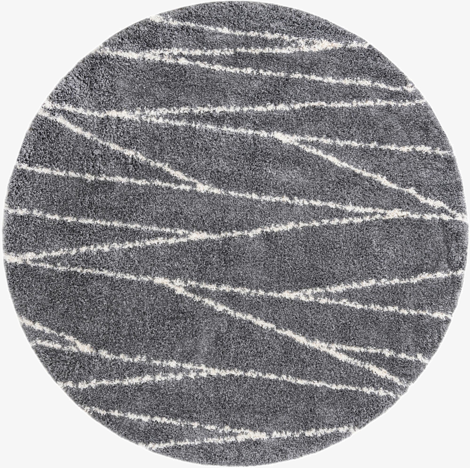 7' x 7' Serenity Shag Round Rug