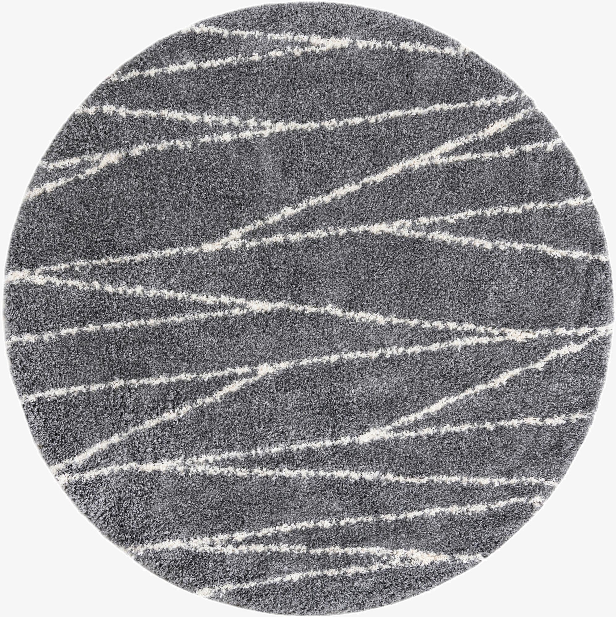 5' 3 x 5' 3 Serenity Shag Round Rug