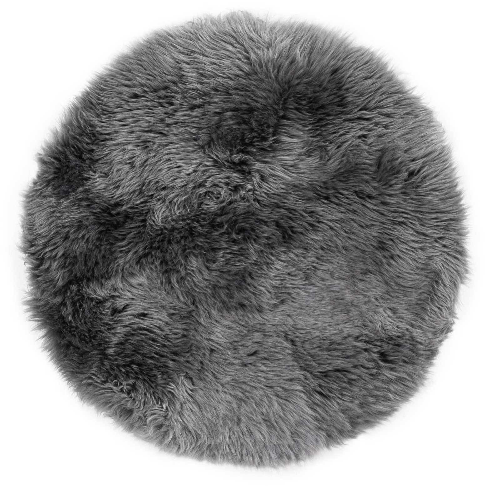2' x 2' Sheepskin Round Rug