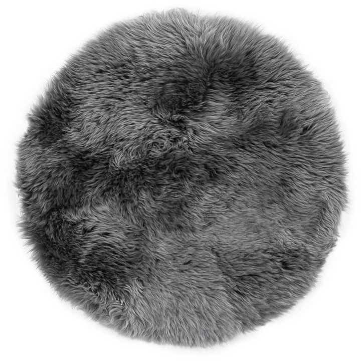 2' x 2' Sheepskin Round Rug