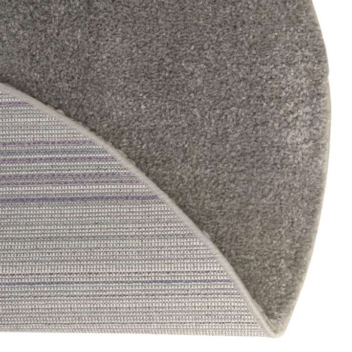 6' x 6' Solid Frieze Round Rug