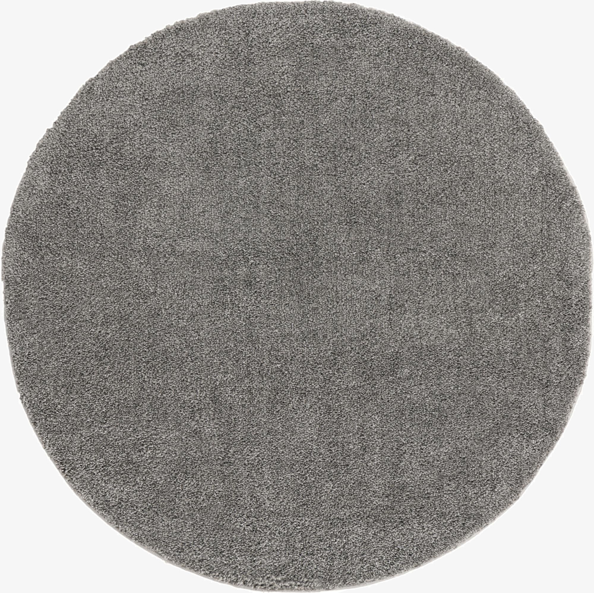 Primary image 8' x 8' Solid Frieze Round Rug