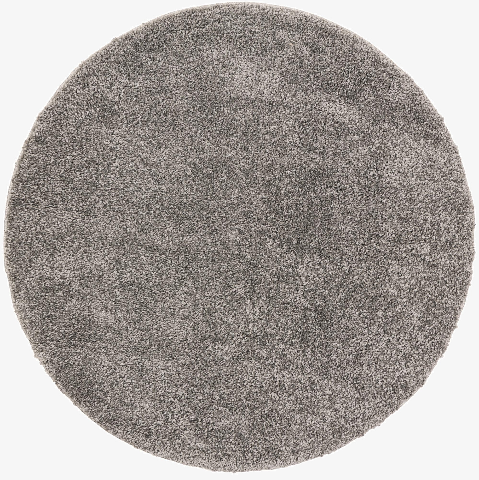 4' x 4' Solid Frieze Round Rug