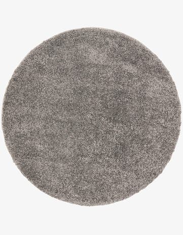 4' x 4' Solid Frieze Round Rug