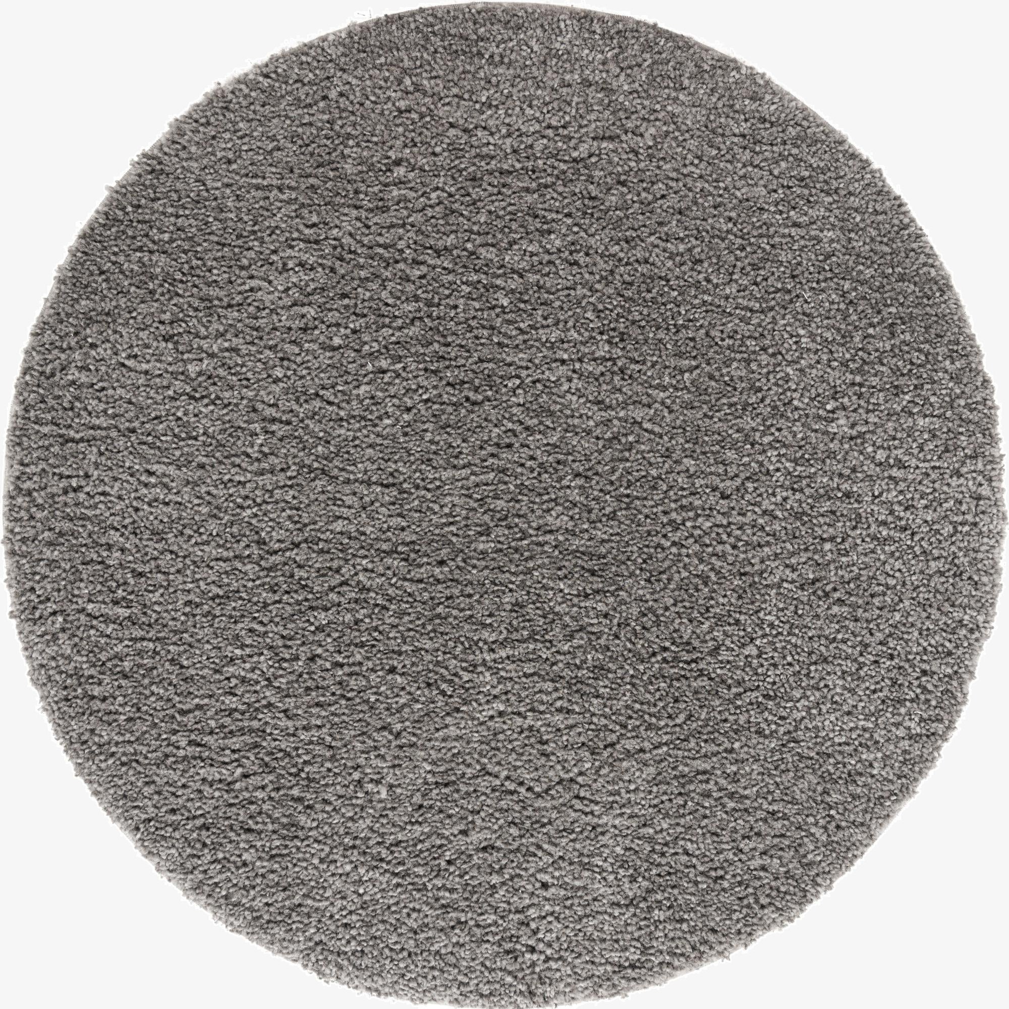 3' 3 x 3' 3 Solid Frieze Round Rug