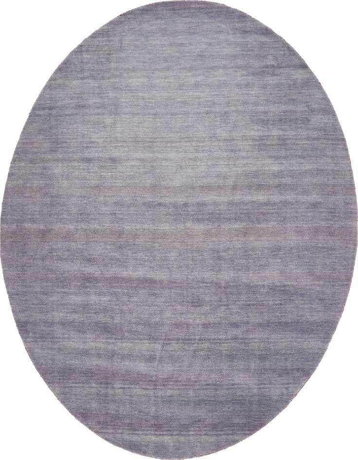 Detail image of 9' 10 x 9' 10 Hand Knotted Solid Gabbeh Wool Round Rug