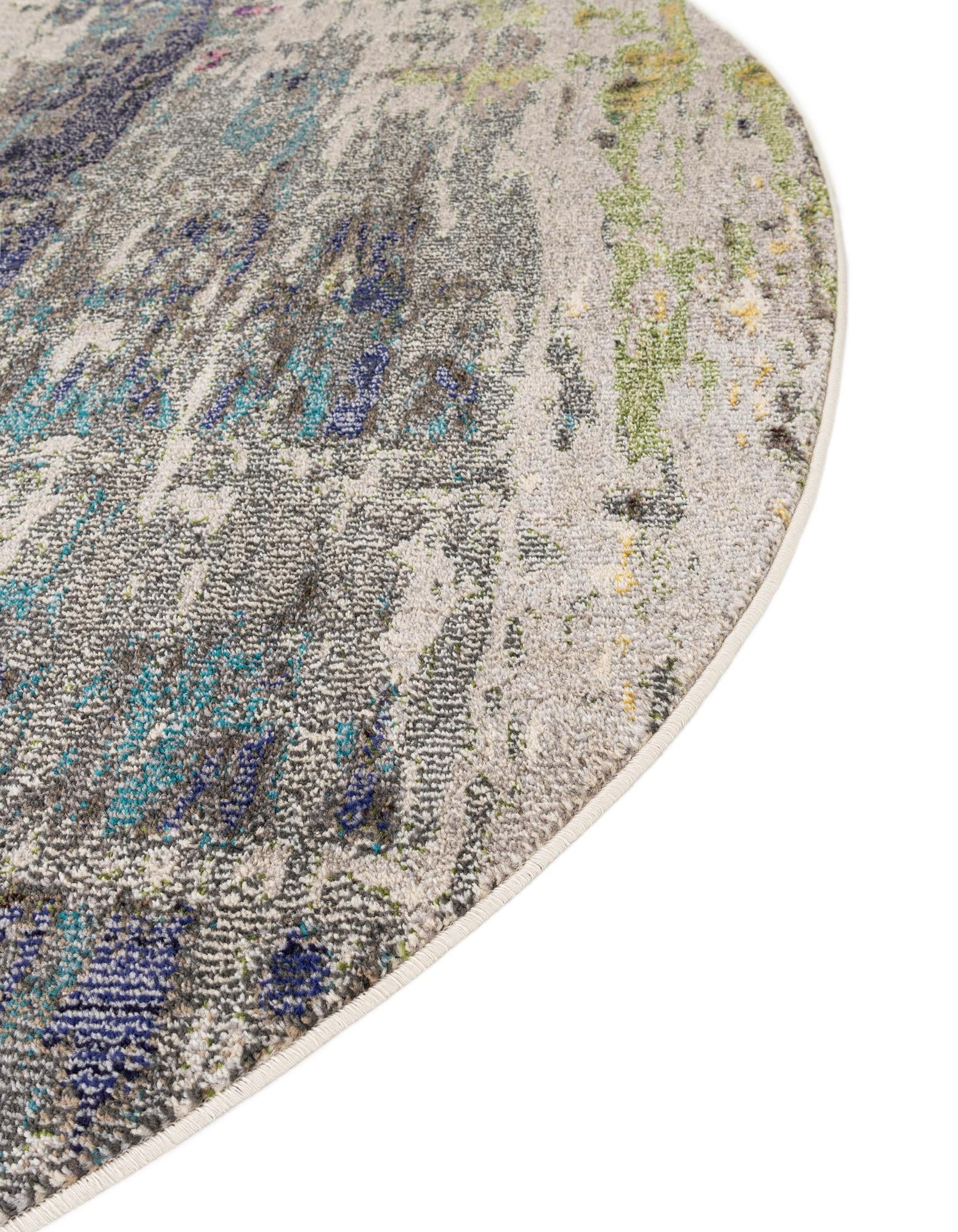 8' x 8' Washable Spectrum Round Rug