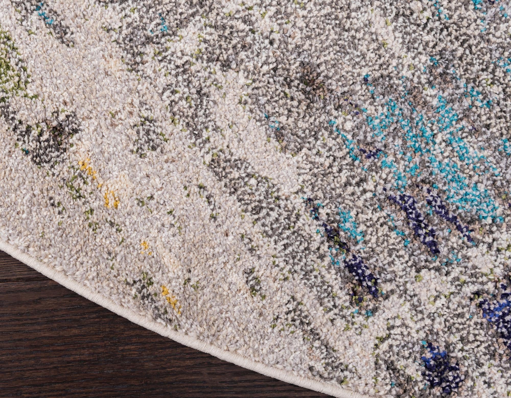 8' x 8' Washable Spectrum Round Rug