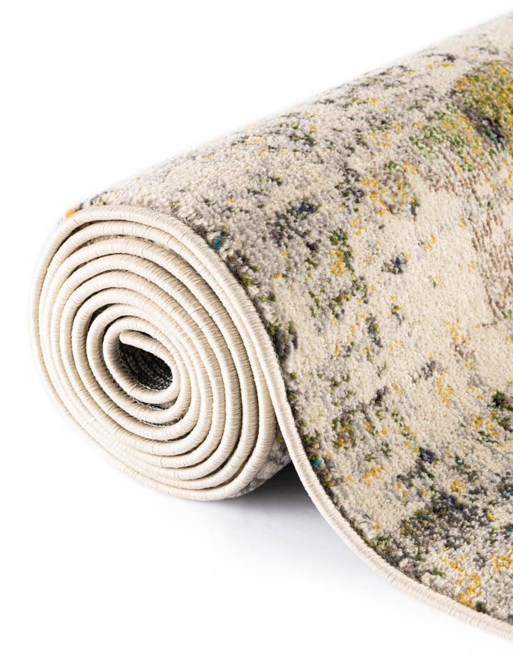 Detail image of 8' x 8'  Washable Spectrum Round Rug