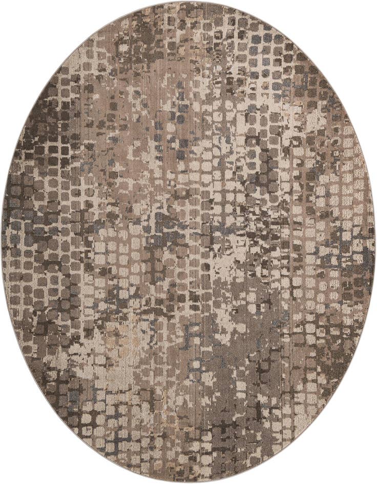 Detail image of 8' x 8' Washable Spectrum Round Rug
