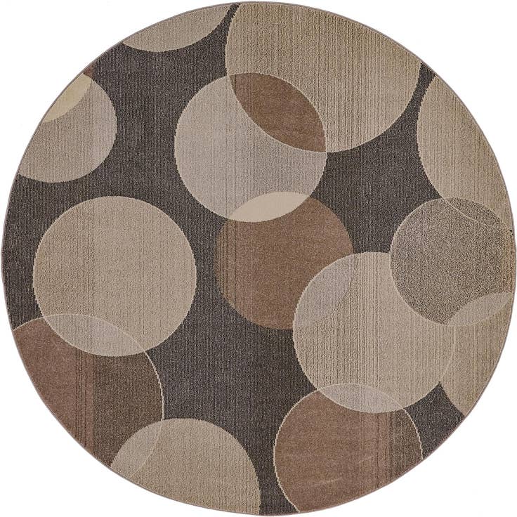 Detail image of 8' x 8' Washable Theia Round Rug