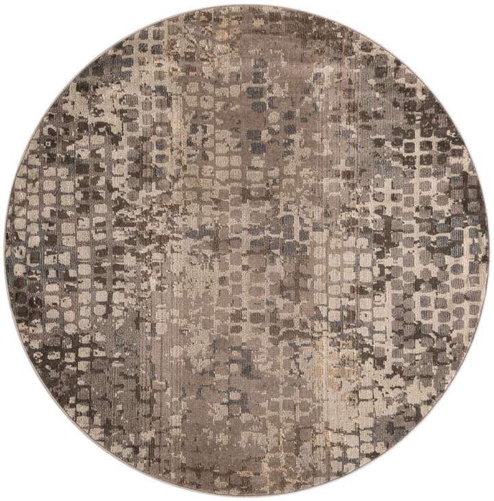 6' x 6' Washable Theia Round Rug