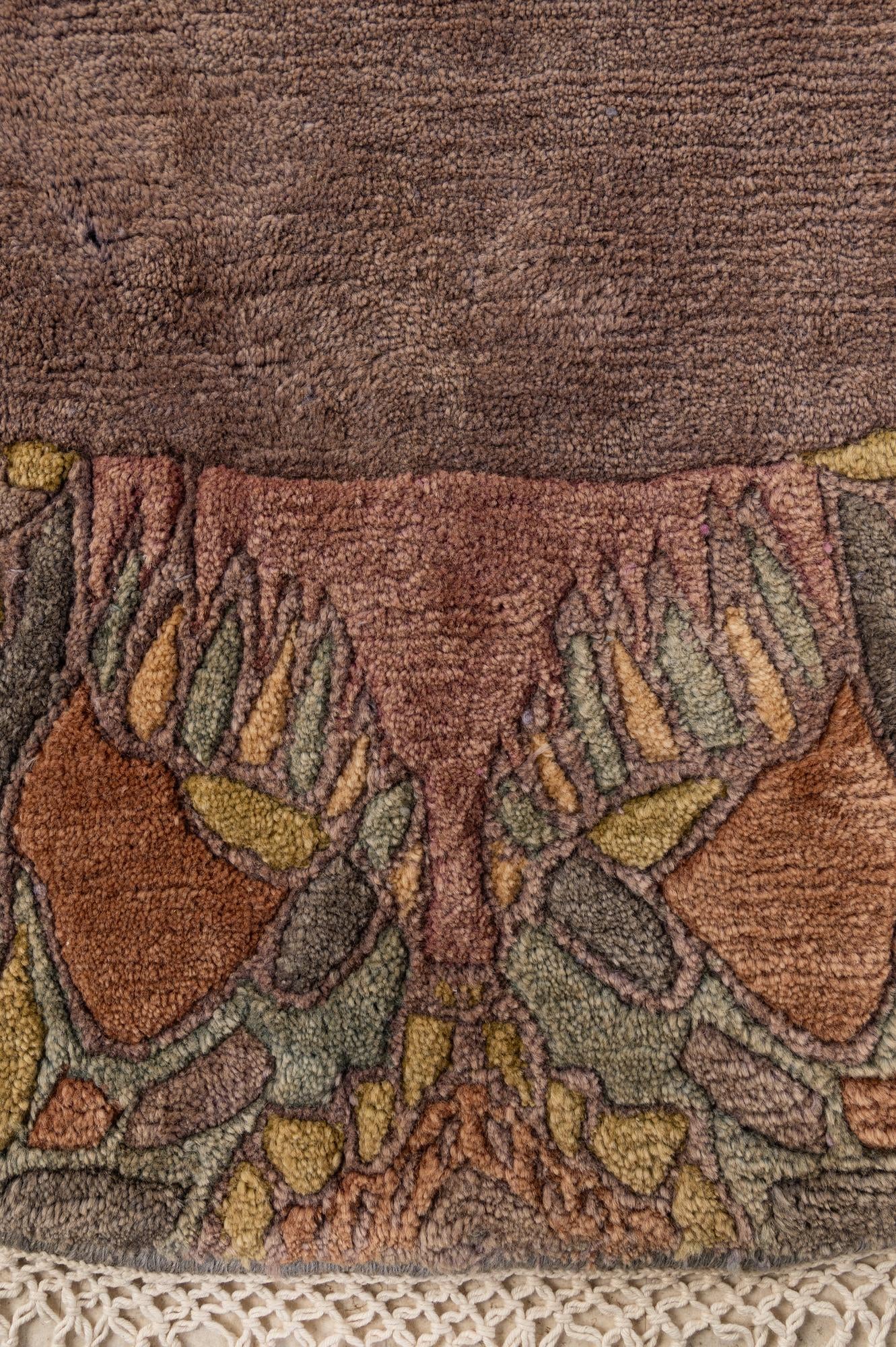 9' 8 x 9' 9 Hand Knotted Tibet Wool Round Rug