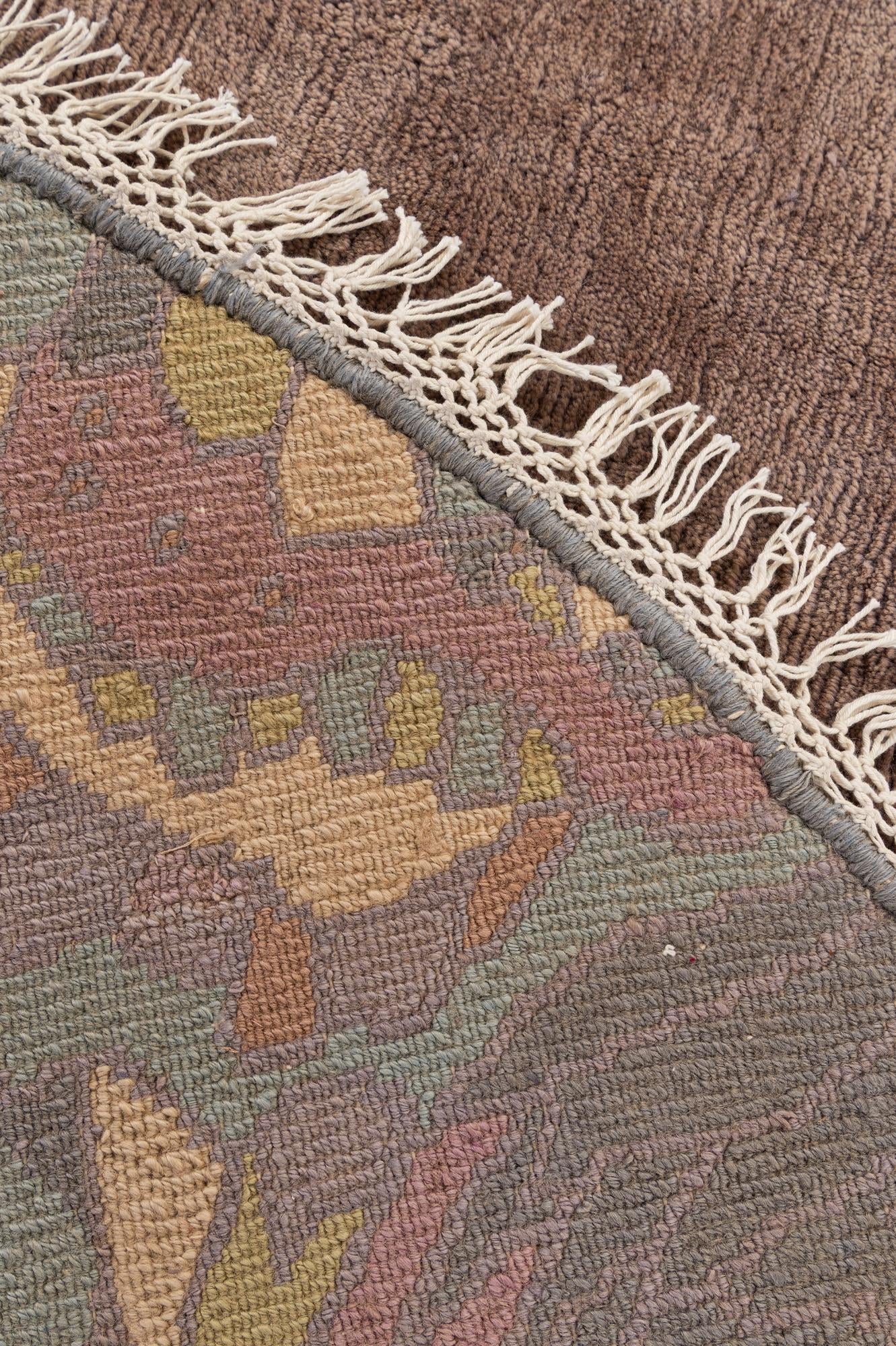 9' 8 x 9' 9 Hand Knotted Tibet Wool Round Rug