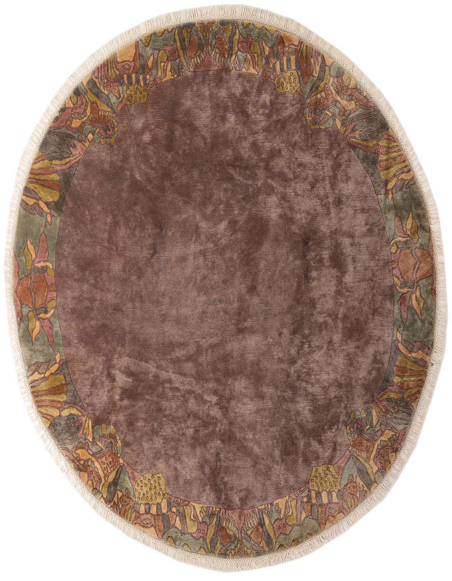 Primary image 9' 8 x 9' 9  Hand Knotted Tibet Wool Round Rug