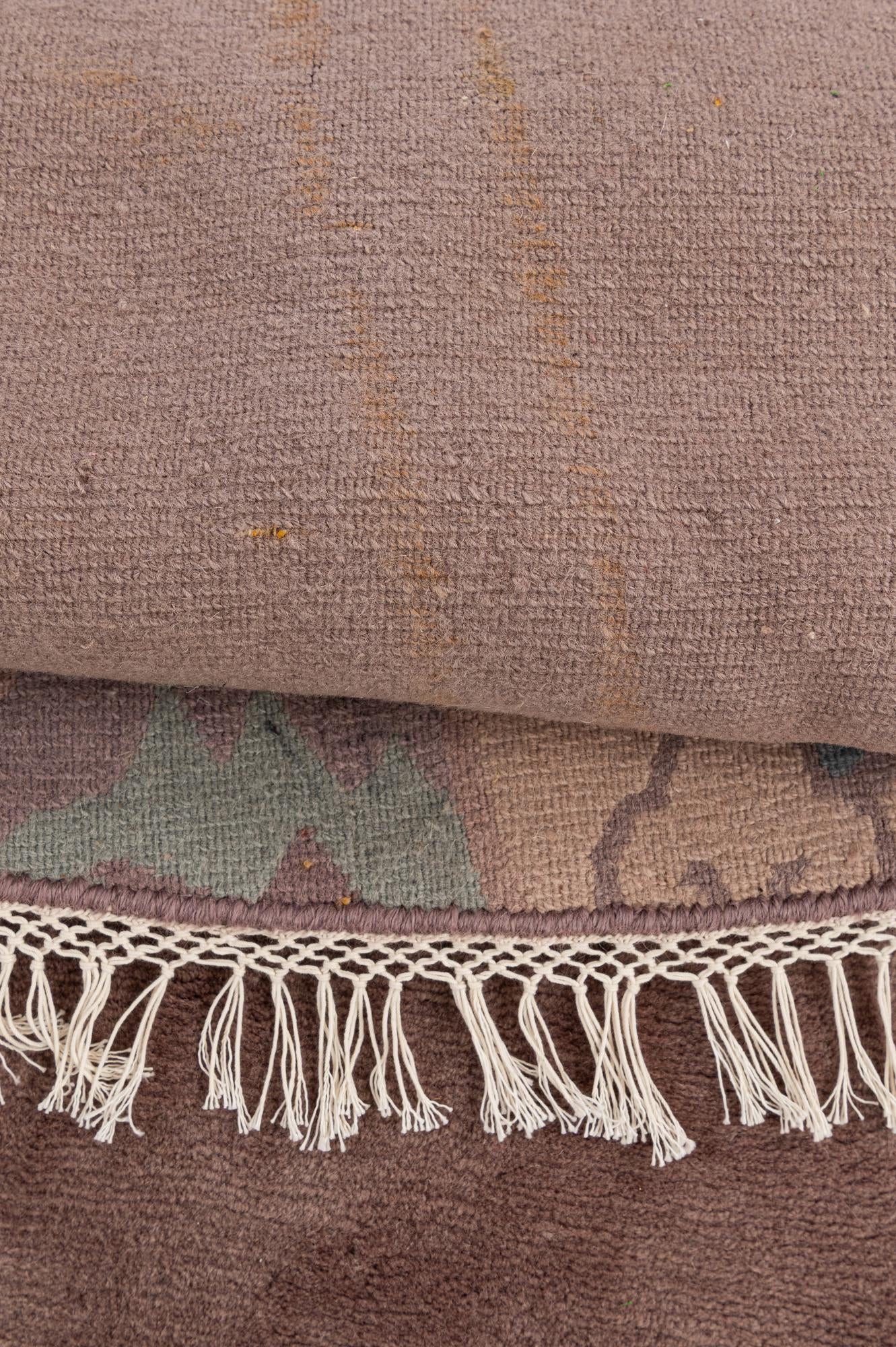 7' 8 x 7' 10 Hand Knotted Tibet Wool Round Rug