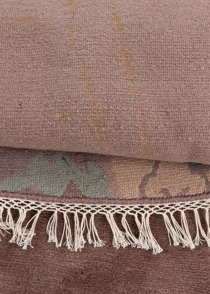 7' 8 x 7' 10 Hand Knotted Tibet Wool Round Rug