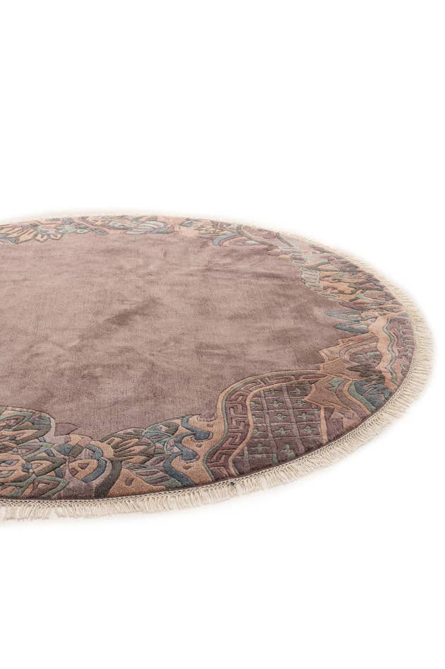 Detail image of 7' 8 x 7' 10 Hand Knotted Tibet Wool Round Rug