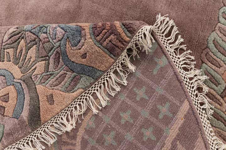 7' 8 x 7' 10 Hand Knotted Tibet Wool Round Rug