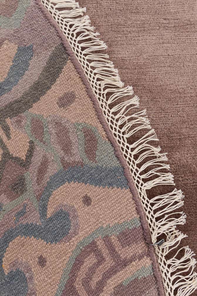 7' 8 x 7' 10 Hand Knotted Tibet Wool Round Rug